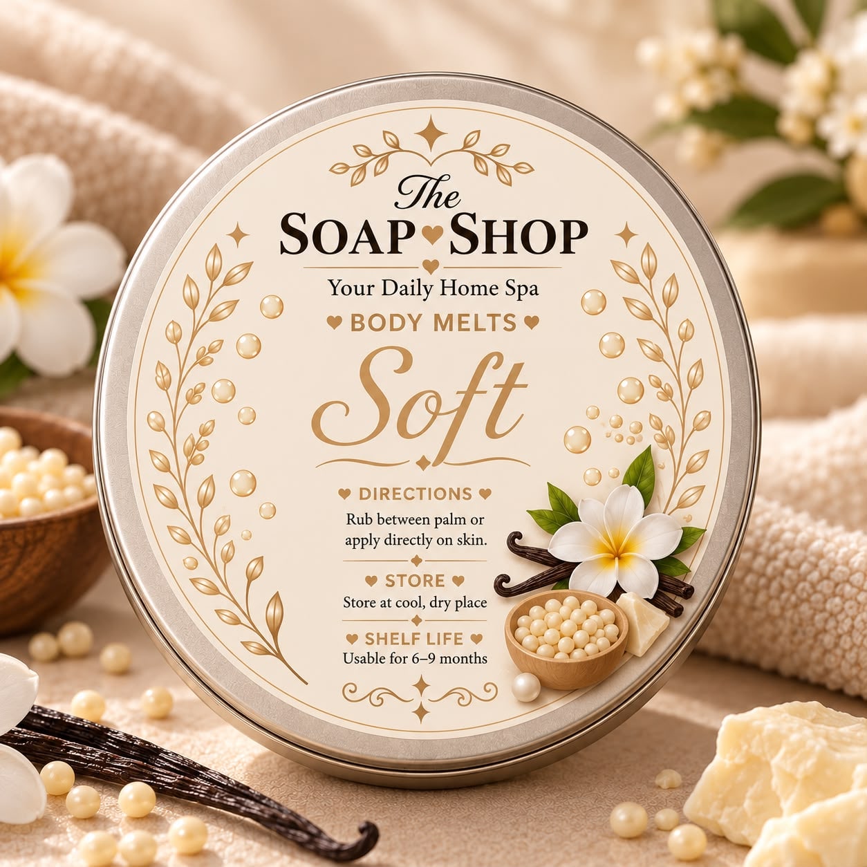 Soft Body Melts – Solid Body Moisturizer