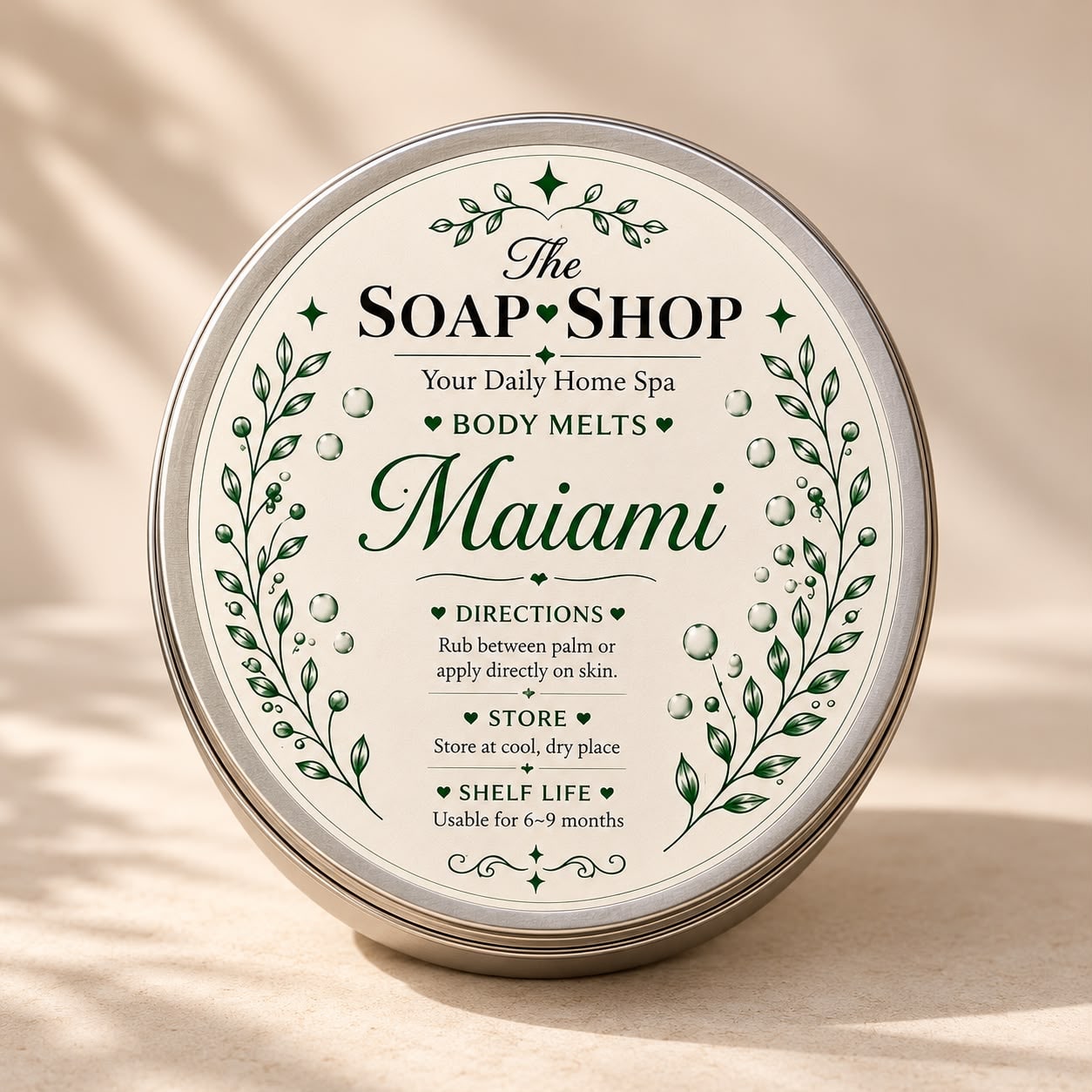 Maiami Body Melts – Solid Body Moisturizer
