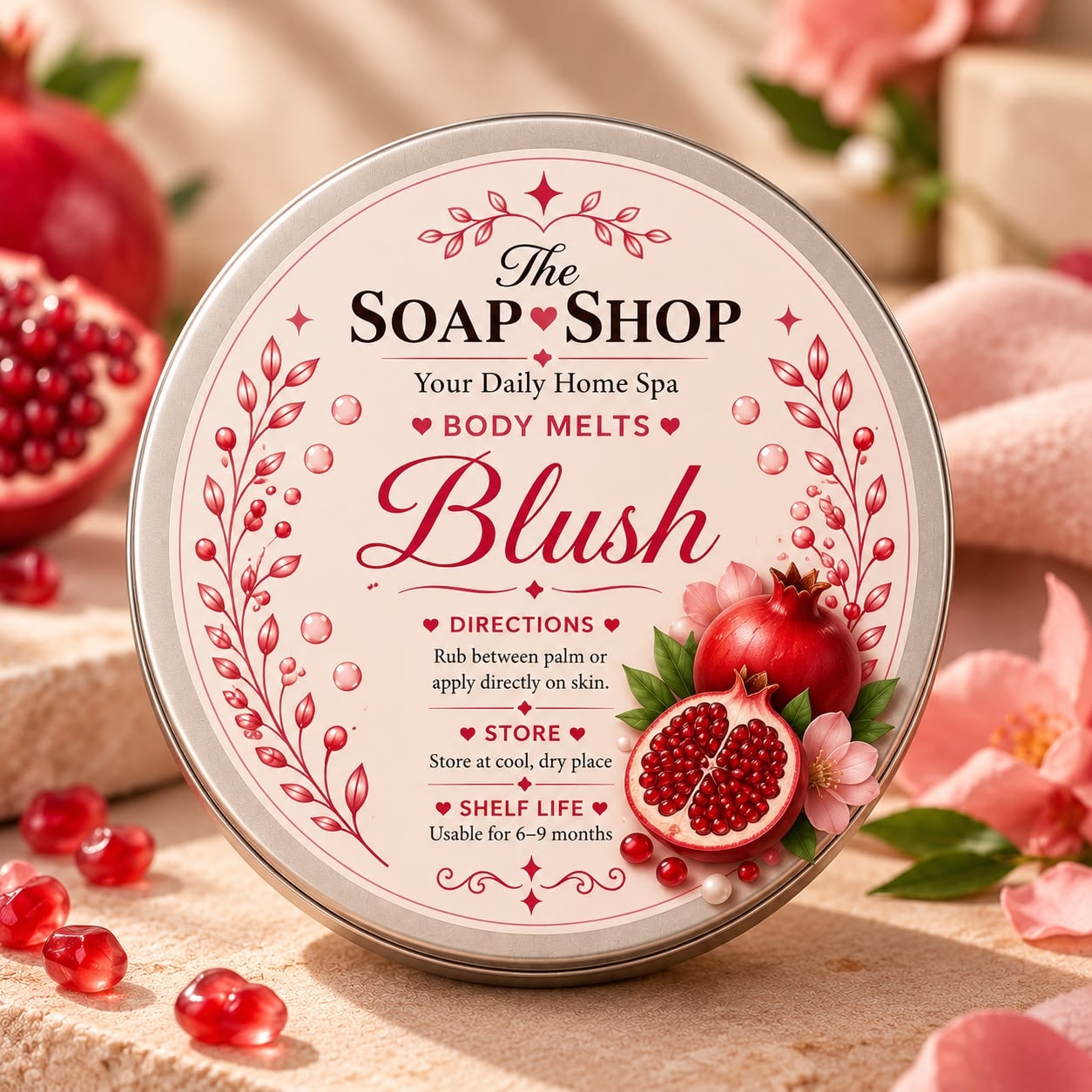 Blush Body Melts – Solid Body Moisturizer