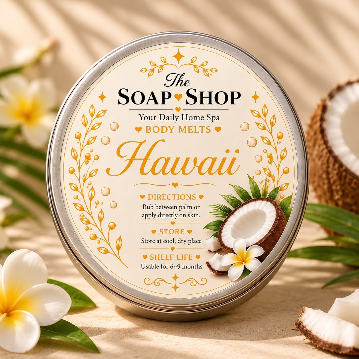 Hawaii Body Melts – Solid Body Moisturizer